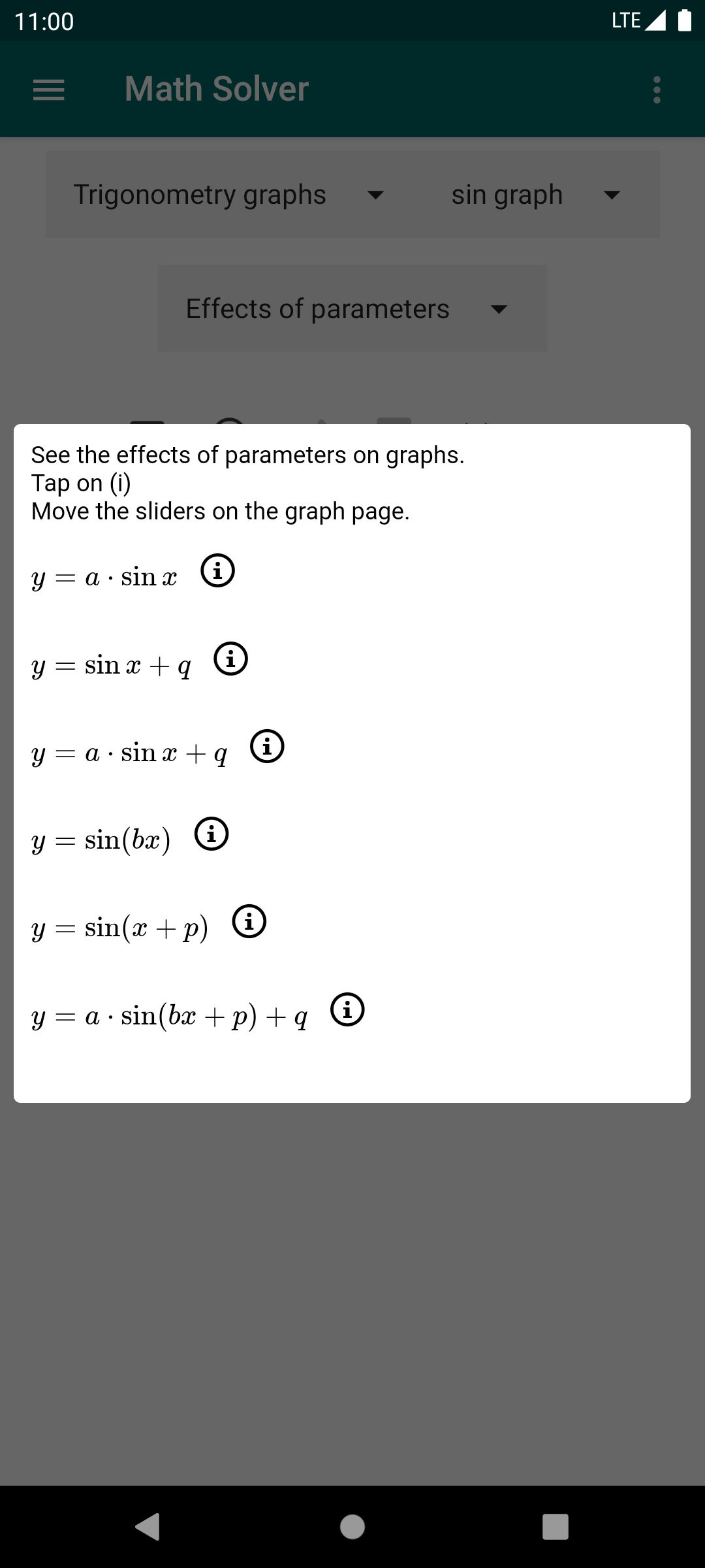 FET Mathematics Graph Effects